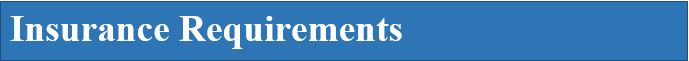 Insurance requirements