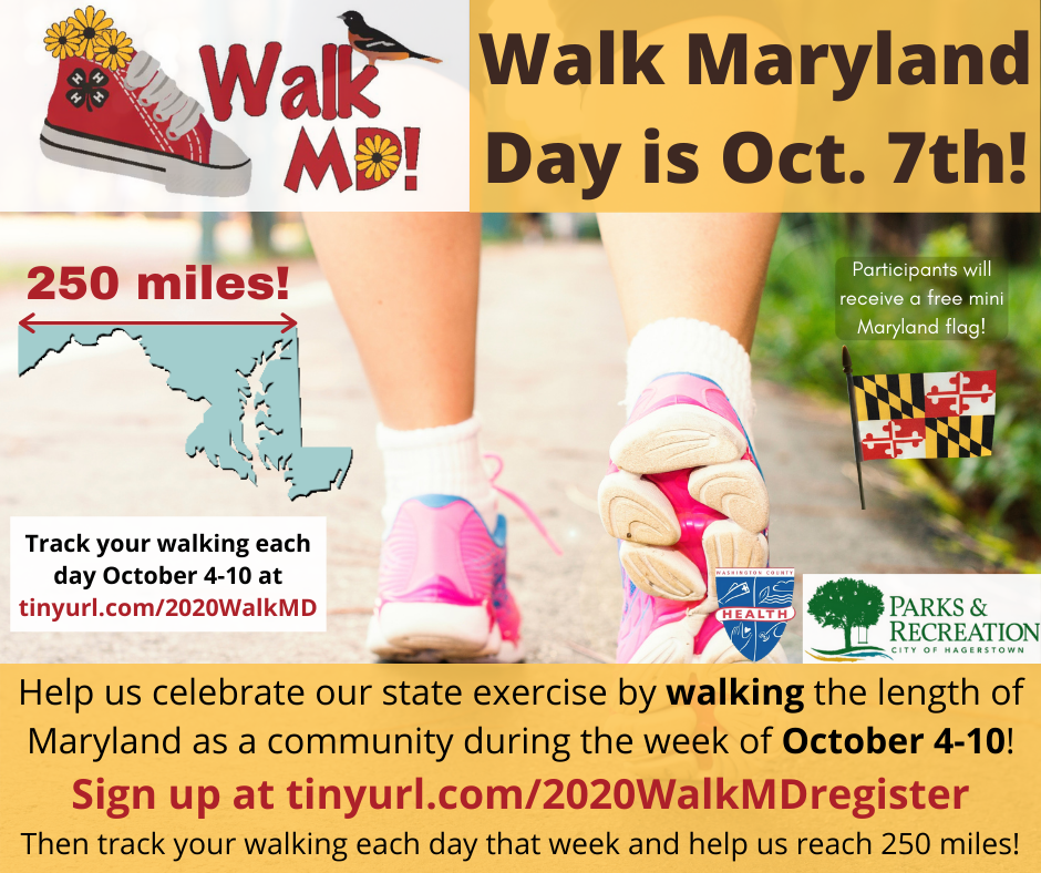 2020 Walk Maryland Day flyer