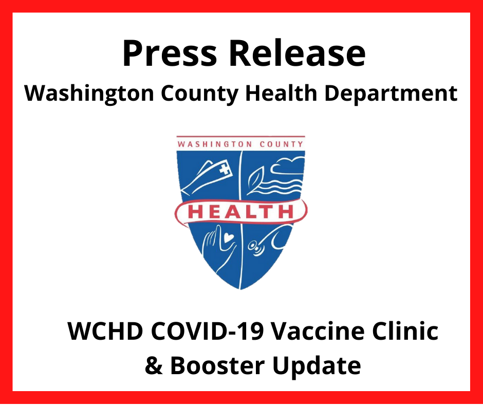 WCHD COVID-19 PR: Vaccine Clinic and Booster Dose Updates