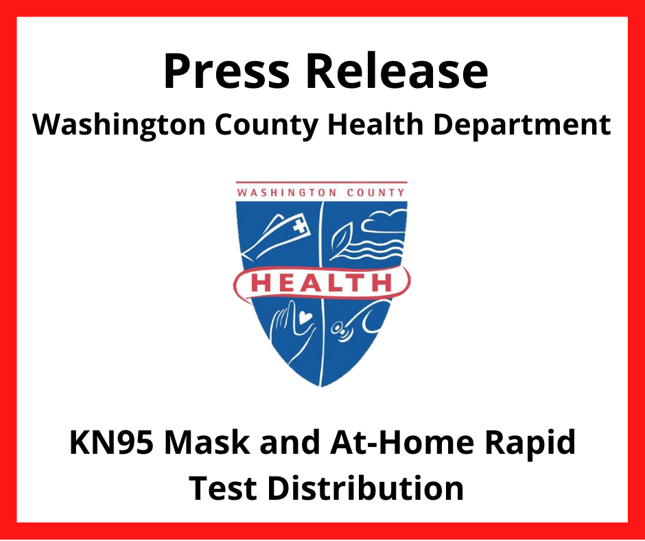 Press Release: KN95 Mask and At-Home Rapid Test Distribution