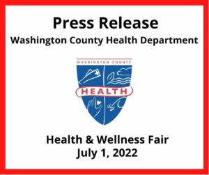 Health and Wellness Fair, Friday, July 1. Hayes Court in Frederick Manor Community, Hagerstown. Washington County Health Department logo as sponsor. Details can be found in post.