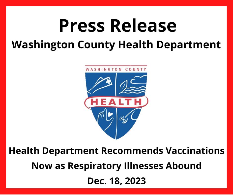 Health Department Recommends Vaccinations Now as Respiratory Illnesses Abound