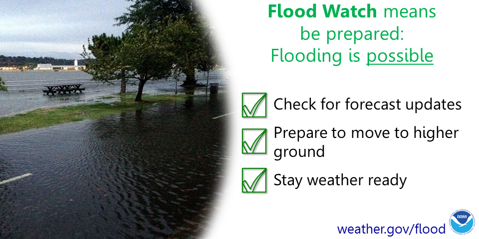 Be Cautious of Flooded Roadways Through the Weekend