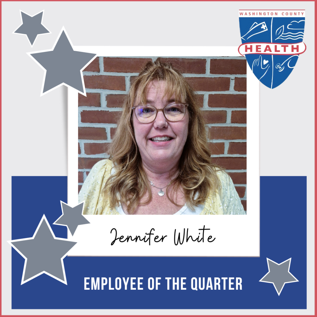 Jennifer White Named Health Department’s Employee of the Quarter